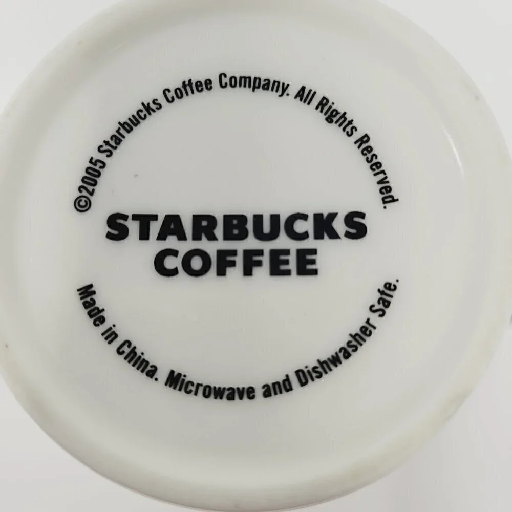 Starbucks 2005  Red Holiday Christmas Coffee Mug